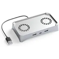 Deeper DrPhone DPR Mini SE USB Hub met 2x Ventilator – 3-in-1 USB Expander voor Connect – Hoge Snelheid & Koeling
