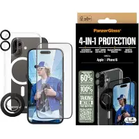 PanzerGlass 4-in-1 Protection B1291+2861+1283+S Screenprotector (glas) Apple iPhone 16 1 stuk(s) Anti-vingerafdruk, Krasvast