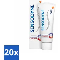 Sensodyne 20 x - Tandpasta - Gevoeligheid & Tandvlees - Tandvleesverzorging - 75 ml - Gevoelige Tanden - Tandvleesbescherming - Tandpasta - Tandgevoeligheid - Tandvleesproblemen