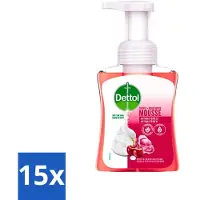 Dettol - Foam Handzeep - Rozen & Kersenbloesem - Zacht Mouse - 250 ml - Bulkverpakking - 15 stuks