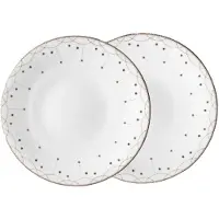 Wik & Walsøe Julemorgen Girlander bord 2-pack Ø28 cm Wit
