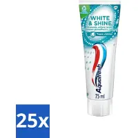 Aquafresh White & Shine - Whitening Tandpasta - 75 ml - Bulkverpakking - 25 stuks