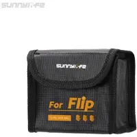 Sunnylife LiPo Safe Bag voor DJI Flip - 3 ACCU'S