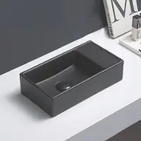 Lambini Designs Aigua fontein zonder kraangat zwart mat