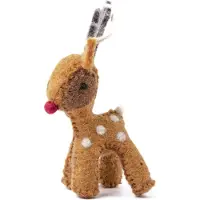 Sjaal met Verhaal Kerst Ornament Gari Rendier Gember Bruin 7 X 12 X 4 Cm