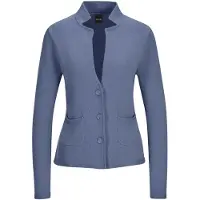 MADELEINE Gebreid vest blauw