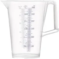 Pressol Maatbeker 3l blauw bedrukte schaal PP - 7084
