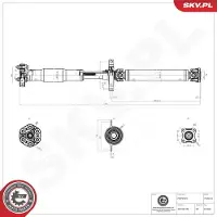 ESEN SKV 76SKV164 Aandrijfas
