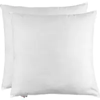 Homescapes Hoofdkussens 80x80 cm – Set van 2 – Medium Zacht – 100% Eendenveren – Anti-Allergisch – Voor Zijslaper & Nekklachten – Oeko‑Tex Gecertificeerd