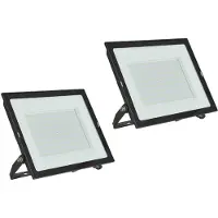 PRIOS LED-wandlamp buiten Maikel , zwart, Aluminium, Modern, LED wandlamp buiten