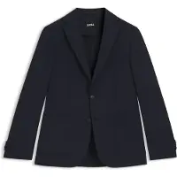 BOSS Slim-fit blazer van een wasbare wolmix Maat 52