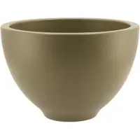 DK Design Bloempot/plantenpot Vinci - olijfgroen mat - voor kamerplant - D18 x H27 cm
