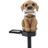 ABC-led Solar LED Hond - Met schemersensor en prikpen