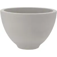 DK Design Bloempot/plantenpot - Vinci - lichtgrijs mat - voor kamerplant - D18 x H27 cm
