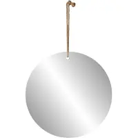 Natural Living spiegel - moderne look - rond - naturel - jute touw - D30 cm