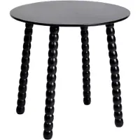 Homla - Salontafel - RESLE - Zwart - 40x40x40 cm