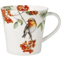 Goebel - Vogels | Koffie / Thee Mok Roodborstje | Beker - porselein - 350ml - 2 stuks