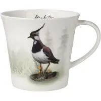 Goebel - Vogels | Koffie / Thee Mok Vogel van het Jaar 2024 Kievit | Beker - porselein - 350ml - 2 stuks