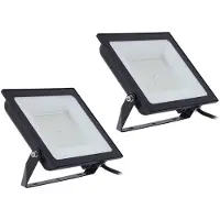 PRIOS LED-wandlamp buiten Maikel , zwart, Aluminium, Modern, LED wandlamp buiten