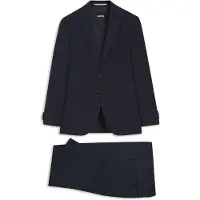 BOSS Tweedelig regular-fit pak van stretchwol