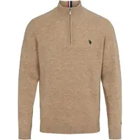 U.S. POLO ASSN. Trui 'UMKevin' beige / zwart