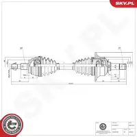 ESEN SKV 40SKV232 Aandrijfas