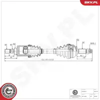 ESEN SKV 40SKV140 Aandrijfas