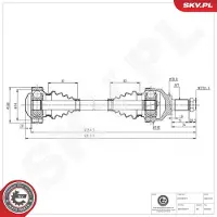 ESEN SKV 40SKV324 Aandrijfas