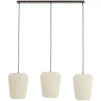 Light & Living Hanglamp 3L 103x30x143 cm BIBURY hout print d bruin+wit