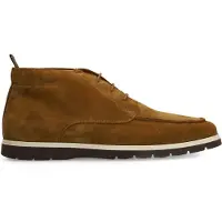 Manfield Cognac suède veterschoenen | Maat 43