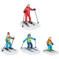 Luville Ski teacher with childeren 4 pieces l5,5xw6,5xh7 cm