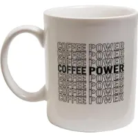 Mr. Tee - Coffee Power Mok/beker - Wit