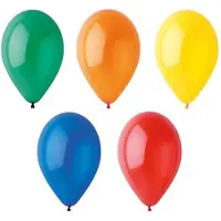 Papstar luchtballonnen 'Crystal', kleuren assorti