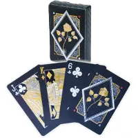 HOT Games Speelkaarten Zwart Gouden Roos
