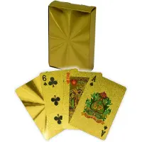 HOT Sports + Toys Speelkaarten Goud 100% kunststof
