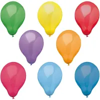Papstar luchtballonnen, diameter: 250 mm, kleuren assorti
