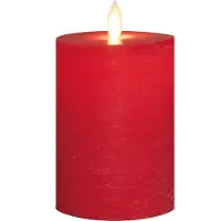 Anna's Collection Oplaadbare led kaars 7,5 x 10 cm | Rood | Bewegende vlam