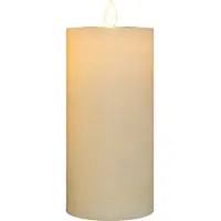 Anna's Collection Oplaadbare led kaars 7,5 x 15 cm | Ivoor | Bewegende vlam
