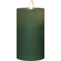 Anna's Collection Oplaadbare led kaars 7,5 x 12,5 cm | Jade Groen | Bewegende vlam