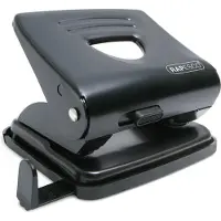 Rapesco Perforateur 2 trous 825 en métal 25 feuilles Noir