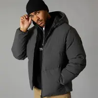 Jack & Jones Heren Brady Gewatteerde Jas met Capuchon Asfalt