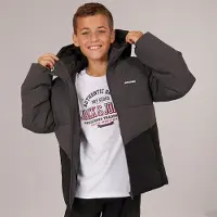 Jack & Jones Jongens Brady Gewatteerd Jas Asfalt