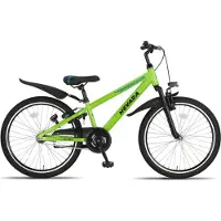 Altec Nevada - Jongensfiets 24 Inch - Kinderfiets voor 8 tot 12 Jaar - 130-145 cm - V-Brake + Terugtraprem - Neongroen
