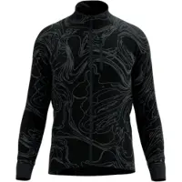 Compressport - Hurricane Windproof Jacket M Aurora Black/Aurora voor Heren - Maat M - Zwart