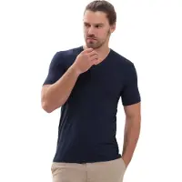 Mey Hybride T-shirt Serie Hybrid T-Shirt Yacht Blue | Maat L