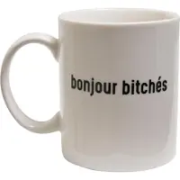 Mister tee - Bonjour Bitches Mok/beker - Wit