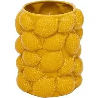 Atmosphera Keramische Yucatan Citroenvaas - Ø14xH18cm - Geel