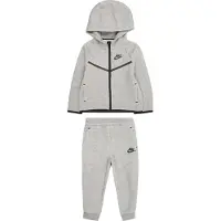Nike Kids Joggingpak 'TECH FLEECE' antraciet / lichtgrijs / zwart