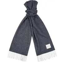 Profuomo sjaal blauw effen lamswol