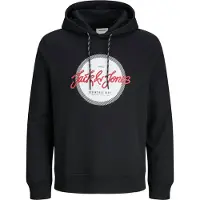 Jack & Jones Sweatshirt 'JJURBAN' rood / zwart / wit